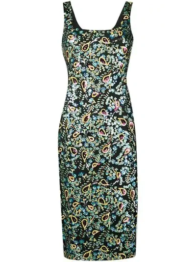 Alexa Chung Sequin Embroidered Dress - 黑色 In Black