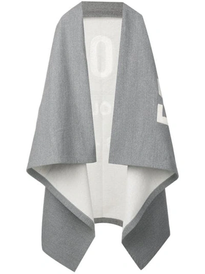 Fear Of God Oversized Poncho In 034 Heather Grey