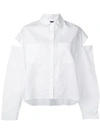 ANDREA YA'AQOV ANDREA YA'AQOV CUT-OUT DETAIL SHIRT - 白色