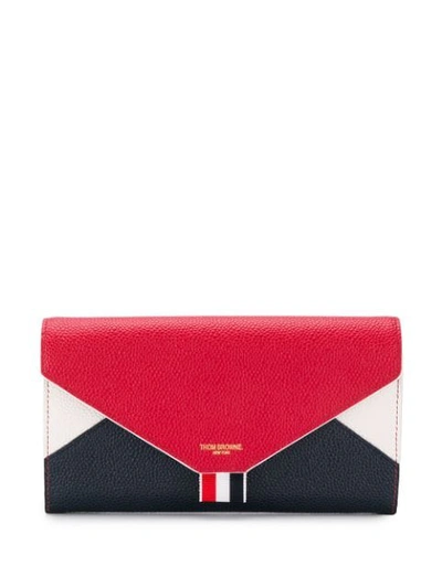 Thom Browne Envelope Style Purse In Red