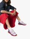 CALVIN KLEIN 205W39NYC CALVIN KLEIN 205W39NYC PURPLE AND RED CARLA LOW TOP LEATHER SNEAKERS,J0703LIL13525826
