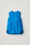 COS TOPSTITCHED SLEEVELESS TOP,0739451001