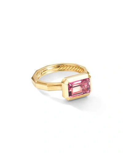 David Yurman Novella 18k Pink Tourmaline Ring