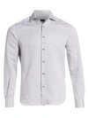 SAKS FIFTH AVENUE COLLECTION THIN STRIPE WOVEN SHIRT,400099271153