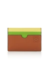 LOEWE MULTICOLORED LEATHER CARD HOLDER,704955