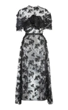 PRADA COTTON-BLEND LACE MIDI DRESS,745863