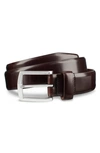 Allen Edmonds Midland Ave. Leather Belt In Mahogany