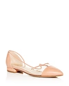 CHARLOTTE OLYMPIA WOMEN'S D'ORSAY POINTED-TOE FLATS,OLS196328A-09362