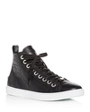 JIMMY CHOO MEN'S COLT EMBOSSED LEATHER HIGH-TOP SNEAKERS,J000112370