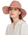 Helen Kaminski Desmonda Packable Raffia Fedora - Pink In Dusty Salmon