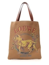 LOEWE LOEWE LION PRINT TOTE BAG