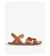 DUNE LAVELL CROSS-STRAP LEATHER SANDALS,21975229