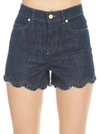 RED VALENTINO RED VALENTINO CONTRAST STITCH SHORTS