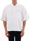 THOM BROWNE THOM BROWNE OVERSIZED POLO SHIRT