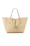 ANNABEL INGALL ANNABEL INGALL LARGE ISABELLA TOTE IN BEIGE.,AING-WY84