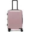 CALPAK MEDORA GLITTER 20-INCH HARD SIDE SPINNER CARRY-ON SUITCASE - PINK,LME1020