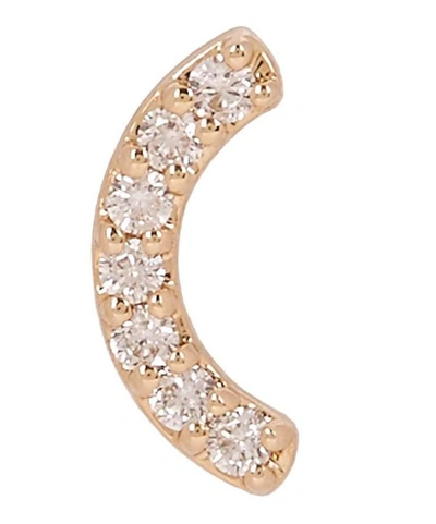 Andrea Fohrman Rose Gold Diamond Rainbow Stud Earring