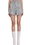 ISABEL MARANT ORTA HIGH-WAISTED SILVER SEQUIN SHORTS,10888688