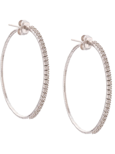 Mattia Cielo Embellished Hoop Earrings In Gold