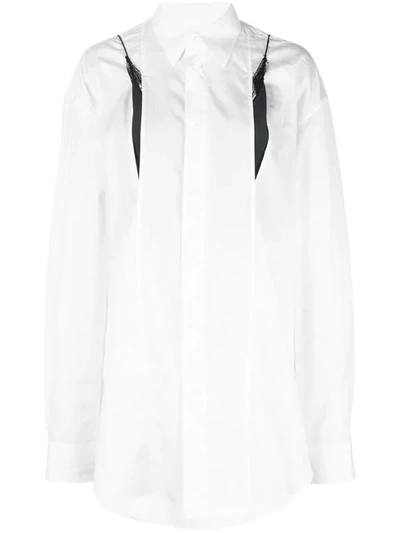 Maison Margiela Cami Insert Shirt In White