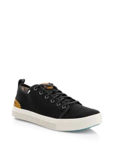 Toms Travel Lite Canvas Low Top Sneakers In Black