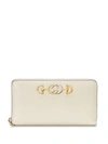 GUCCI GUCCI ZUMI ZIP AROUND WALLET