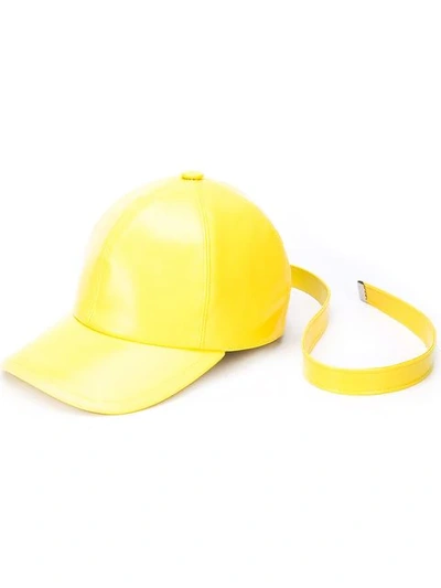 Arthur Avellano Solid-colour Cap In Yellow