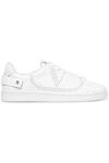 VALENTINO GARAVANI VALENTINO GARAVANI BACKNET PERFORATED LEATHER SNEAKERS