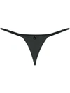 Maison Close Removable Thong In Black