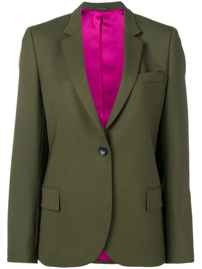 Ps By Paul Smith Ps Paul Smith 修身西装夹克 - 绿色 In Green