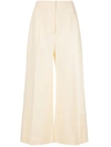 ROSETTA GETTY HIGH RISE CROPPED TROUSERS