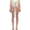 GUCCI GUCCI OFF-WHITE STRAWBERRY LEGGINGS