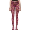 GUCCI GUCCI PINK AND YELLOW LEOPARD TIGHTS