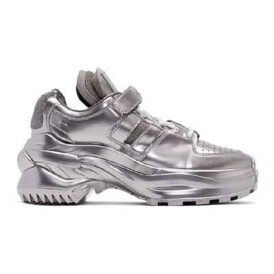 Maison Margiela 复古风运动鞋 - 银色 In Silver