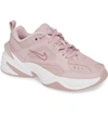 Nike M2k Tekno Leather And Mesh Sneakers In Plum Chalk/ Plum Dust