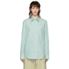 MAISON MARGIELA MAISON MARGIELA BLUE COTTON POPLIN SHIRT