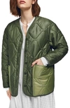 ANINE BING ANDY QUILTED BOMBER JACKET,A-01-7021-320