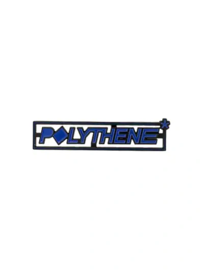 Polythene Optics Polythene* Optics Logo胸针 - 蓝色 In Blue
