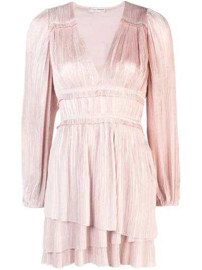 Ulla Johnson Corrine Plissé Pleated Dress In Neutrals