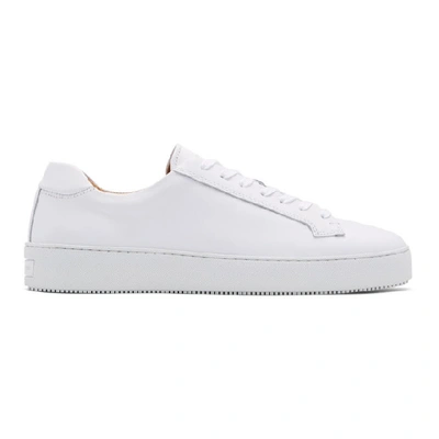 Tiger Of Sweden White Salas Low-top Trainers In 089 White