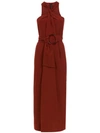 ANDREA MARQUES KNOT MIDI DRESS