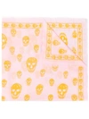 Alexander Mcqueen Skull Print Scarf - Pink In Pink