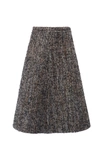 Miu Miu Bouclã©-tweed Skirt In F0308 Anthracite Gray