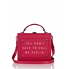 MELI MELO MELI MELO ART BAG BORDEAUX "YOU DON'T HAVE TO CALL ME DARLING" - REBECCA WARD FOR WOMEN,AR01-140-TX-N