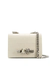 ALEXANDER MCQUEEN ALEXANDER MCQUEEN FOUR-RING CROSSBODY BAG - WHITE