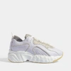 ACNE STUDIOS ACNE STUDIOS | Manhattan Trainers in Pale Blue and Lilac Calf Leather