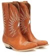 GOLDEN GOOSE WISH STAR LEATHER COWBOY BOOTS,P00374610