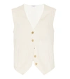 BRUNELLO CUCINELLI COTTON AND LINEN VEST,P00369064