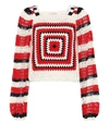 ULLA JOHNSON BESO COTTON CROCHET SWEATER,P00374341