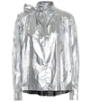 Isabel Marant Tessa Cotton Metallic Blouse In Silver